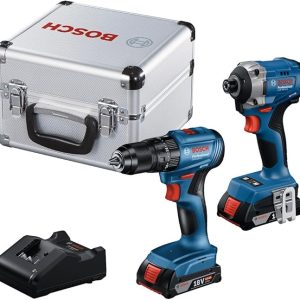 COMBO BAT. BOSCH (GSB185-LI + GDR18V-215) (2BAT. 2Ah) 18V (MALETA ALUMINIO)