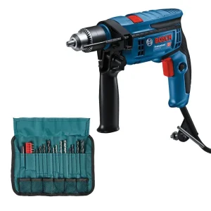 Furadeira Impacto Bosch GSB13RE 750w brinde (23acessórios)